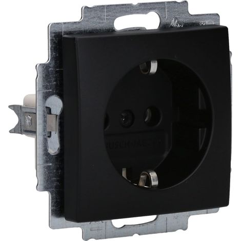 Busch-Jaeger 20 EUC-915 SCHUKO 2CKA002011A6341 - Toma de corriente con conector Busch-balance SI, color negro mate