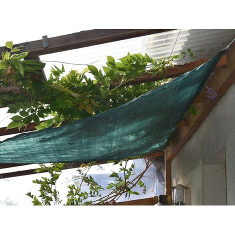 Voile d'ombrage - Vert - Forme triangle - 185g/m² Vert/Noir 3 x 4 x 5