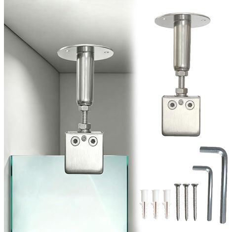 Barre de support paroi douche à fixation au plafond (1/5)