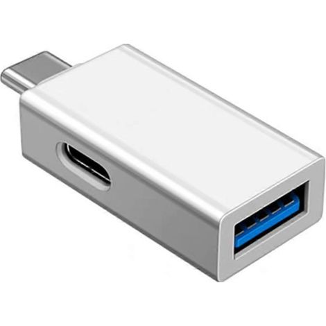 Adaptateur USB Type C Mâle vers USB 3.0 Femelle avec Port de Charge Rapide