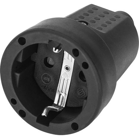 Orno Spina Schuko Mini Nera 16A 230V Compatta