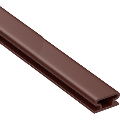 Lot de 2 joints de porte en mousse EPDM profilés en I, 1 m, auto-adhésifs, pour portes et fenêtres, insonorisants, anti-poussière, étanches, pour épaisseurs de 3,5 à 5,5 mm, marron (1/5)
