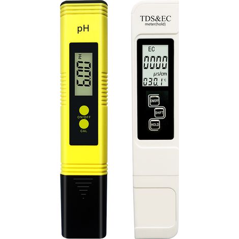 Water Quality Tester, Electronic PH Meter Tester, TDS&EC Meter Temperature, Auto Calibration, TDS PH EC Temperature 4 in 1 Set for Swimming Pool, Aquarium, RO System, Lab (1/5)