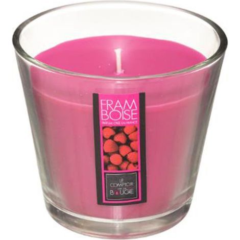Bougie Parfumée en Verre "Nina" 190g Framboise