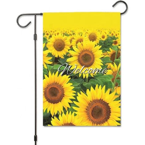 Drapeau De Jardin - Double Face - 30 X 45 Cm - Motif Fleurs Oiseaux Papillons - Décoration Extérieure Maison Jardin Fête - 1 Pièce (1/5)
