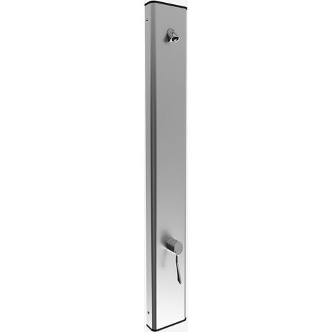 Zeitgesteuertes wandmontiertes Duschpaneel aus Edelstahl mit progressivem Thermostatmischer der Serie 900 und klinischem Hebel - (1/3)