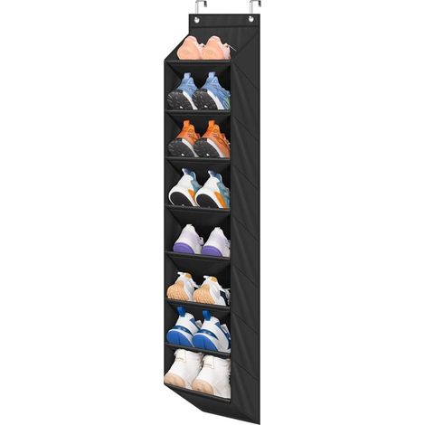 Organisateur de chaussures suspendu à la porte 8 poches profondes pour bottes et baskets (1/5)