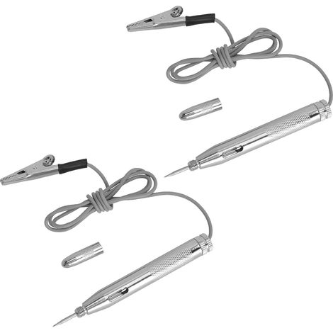 Lampe Témoin 12V Mécanicien, Testeur de Fusible, Testeur de Tension Voiture - 2 Pièces 6V 12V 24V, Lampe de Test 12V avec Câble 70 cm et Pince Crocodile pour Auto Moto Bateau (1/5)