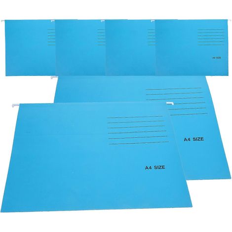 Lot de 6 porte-documents suspendus A4, porte-documents colorés, organiseurs de dossiers suspendus (1/5)