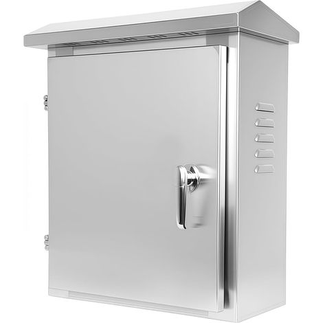 Boîtier Électrique Étanche en Acier Inoxydable pour une Utilisation en Extérieur, 40x30x18 cm, Convient aux Applications Intérieures et Extérieures, pour Dissimuler un Cache Compteur électrique Mural (1/5)