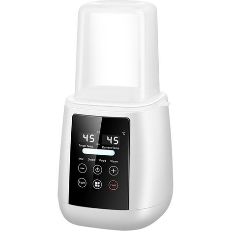 Chauffe Biberon - Chauffage Rapide Et Uniforme - écran Lcd Et Minuterie - Pour Lait Et Aliments - 1 Pièce (1/5)