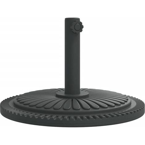 Base de parasol adaptée aux tiges de parasol de 38/48 mm de diamètre, 12 kg, ronde. (1/5)