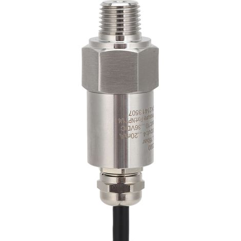 Druckmessumformer mit Sensor, 4–20 mA, NPT1/4-Ausgang für Luft und Wasser, DC 10–36 V, gerader Anschluss (1/5)