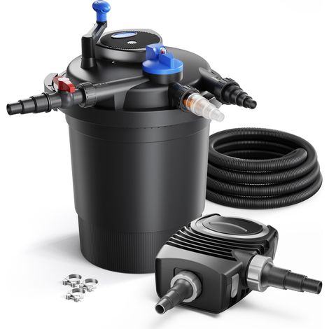 SunSun CPF-10000 SET 12000l 11W UVC NEO3800 Bomba Manguera Set de filtro para estanque