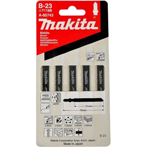 Makita A-85743 Lama per seghetto alternativo B-23 5 pz. (1/2)