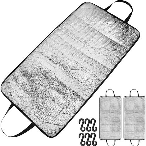 CCYKXA3 Pièces Housse pour Unité Extérieure de Climatiseur Mini Split 95x46 Cm en Aluminium Isolant Boucle Pp, Protection Toutes Saisons Facile à Installer (1/5)