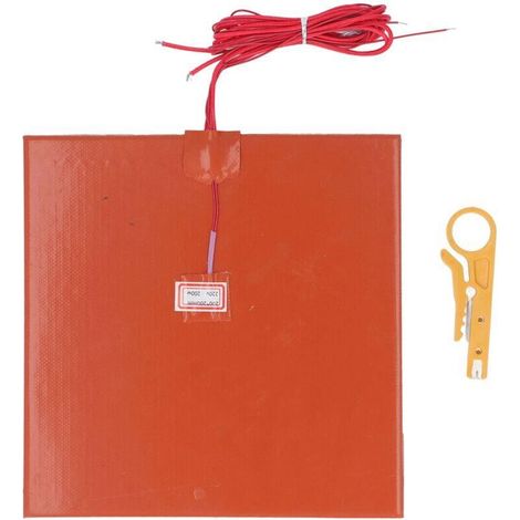 AC 220V 200W Electric Heating Mat, Silicone Rubber Heating Pad with Wire Clip, Flexible Heating Mat for Home/Industry/Instrument Insulation. Heating mat (1/5)