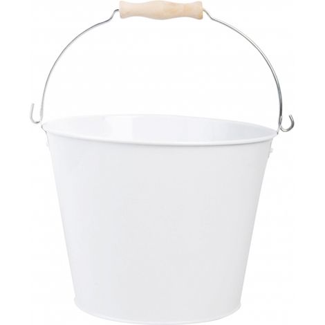 Seau de jardin - L 24 x l 24,8 x H 19,8 cm - Blanc - Livraison gratuite (1/3)