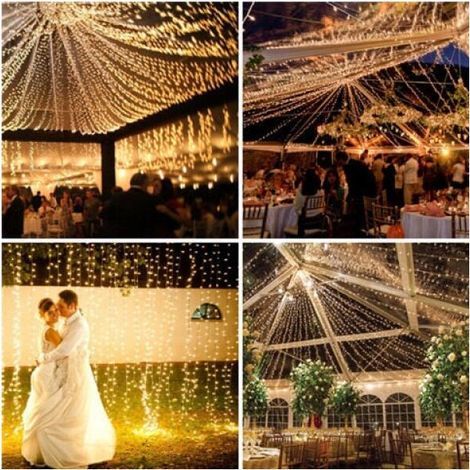 Guirlande Lumineuse Extérieur et Interieur, 100M 600 LEDGuirlande Lumineuse Sapin avec Prise Modes Étanche Guirlande Noel Exterieur Décoration pour Chambre, Sapin, Noël, Mariage, Jardin (1/4)