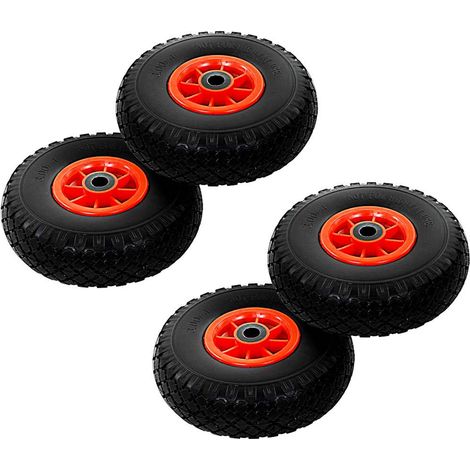 Ruedas de carrito de sacos 4 uds PU macizo 3.00-4 260x85 mm vidaXL (1/5)
