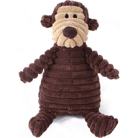Jouet pour chien, peluche pour chien singe à motif couineur KLB (1/5)