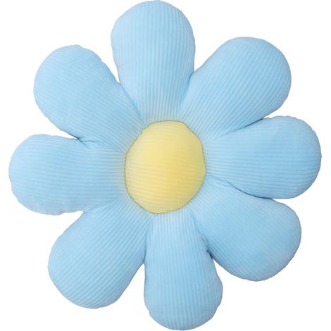 Coussin décoratif en peluche marguerite, motif marguerite, pour fauteuil, canapé ou voiture (type 3). (1/5)