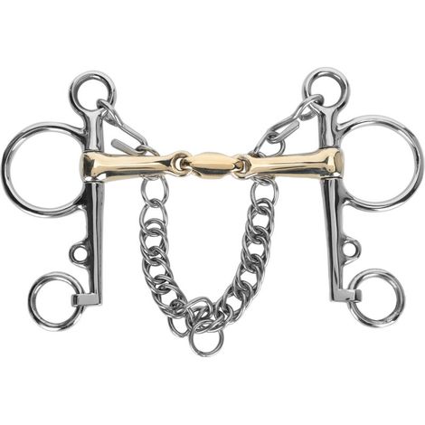 Silicon Brass Connector Joined by Stainless Steel Pelham Horse Bit Accessory (1/5)