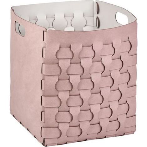 COLOMBO DESIGN Cestino Dubai Oyster/Ash Rose , 22X22 H35 serie ADJ codice prod: BADJ2235-0207