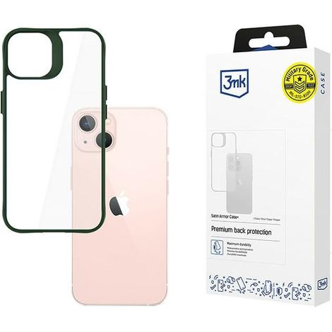 Coque 3MK Satin Armor verte pour iPhone 15
