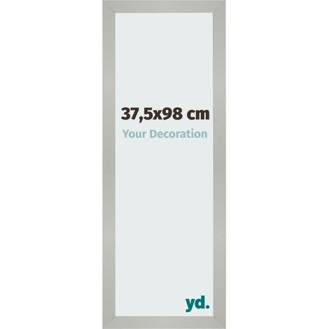 yd. - Cadre photo 37.5x98 - Argent Mat - MDF - Bologna (1/5)