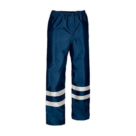 Cubre pantalón impermeable de Visibilidad Realzada DONNELLY M Azul marino orión (1/5)