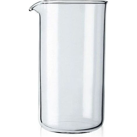 Replacement cup for French press coffee maker, glass – clear (capacity: three cups, 0.35 l, 12 oz) (1/3)