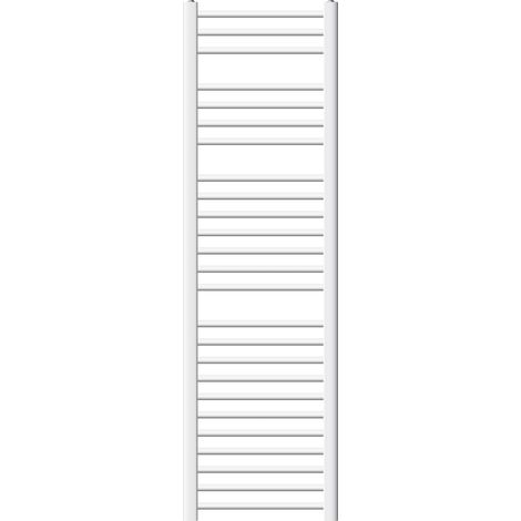 LuxeBath Radiador Toallero Eléctrico de Baño Diseño Sahara 400 x 1500 mm Recta Blanco Calentador y Secador de Toallas con Conexión Lateral y Elemento de 900W con Termostato Pantalla Digital (1/5)