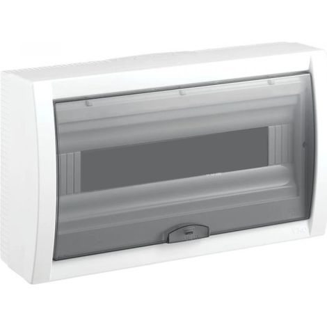 Tableau électrique nu saillie 18 modules – Indice de protection IP40 – Dimensions L.390xH.220xP.103,5mm – Installation intérieure