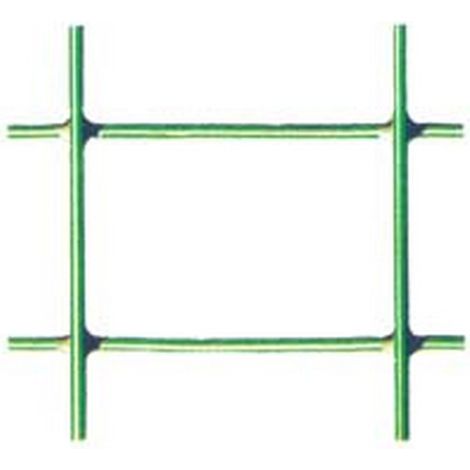 1ROTOLO RETE ELETTROSALDATA PLASTIFICATA VERDE ROTOLO MT.25 MM.25X50 MAGLIA MM.50X2