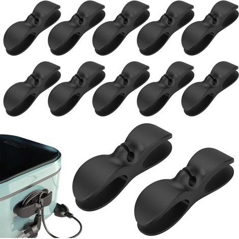 Câble Organisateur pour Appareils de Cuisine, 12 Pcs Organiseur de Cordon pour Appareils Électroménagers Auto-Adhésif Gomme Support de Cordon pour Petits Appareils Accessoires Cuisine Câble (1/5)