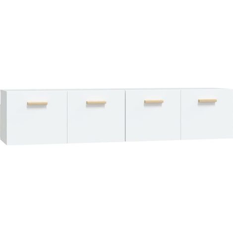 Maison Exclusive - Mobili Parete 2 pz Bianco 80x35x36,5cm Legno Multistrato