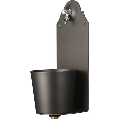 Fontana a Parete da Giardino con Rubinetto Belfer 42/PRX Antracite (1/4)