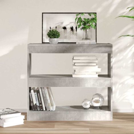 vidaXL Estantería/divisor de espacios gris hormigón 80x30x72 cm (1/5)
