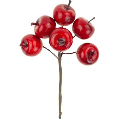 CV12367 ÄPFEL ÄPFEL AM DRAHT KÜNSTLICHE FRÜCHTE AM STECKEL FÜR WEIHNACHTSBAUMDEKORATIONEN