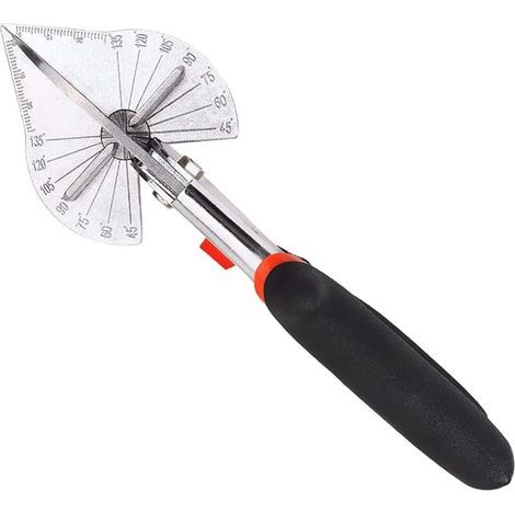Ciseaux d'angle, Ciseaux à Onglets, Cisailles d'angle, Ciseaux De Coupe à Angle RéGlable De 45 à 135 DegréS pour Couper Le Plastique PVC, Le LièGe, Les Bandes De (1/5)