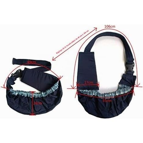 Pet Shoulder Bag, Cat Belly Bag, Shoulder Bag for Cats Puppies Adjustable (Blue Plaid) (1/4)