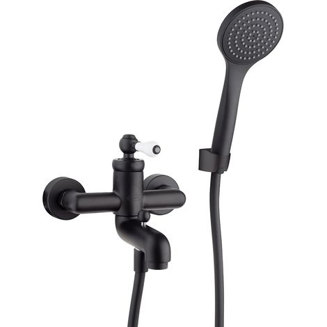 Gruppo vasca nero opaco Jacuzzi Rubinetteria serie Tosca (1/2)