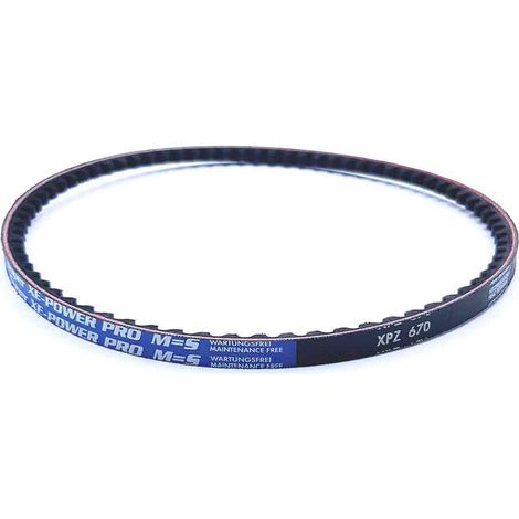 Courroie type trapézoïdale crantée XPZ670