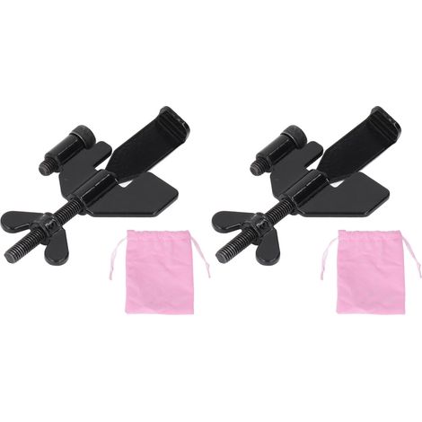 Dispositif de sécurité réglable et robuste, serrure Portable, 2 pièces, pour voyage, maison, hôtel, dortoir, école (1/5)