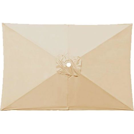 1PCS Auvent parasol-Beige,1.9x1.25m,6/8 baleines polyester UV50+ Aucunely (1/5)
