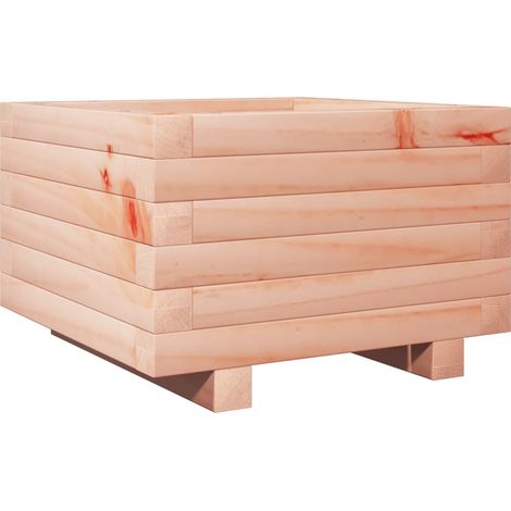 Jardinière Bac à fleurs 40x40x26,5 cm bois massif douglas (1/5)