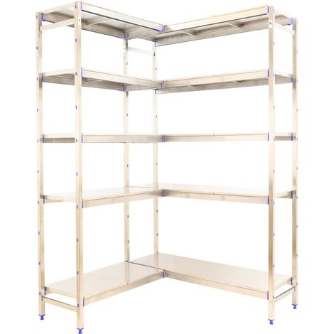 Simonrack Scaffale Inossidabile 5 ripiani 1600x1660 mm
