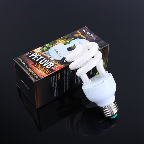Soavoa Lampe UVB 5.0 13W E27 pour Reptiles Désertiques Simulation Naturelle Stimule Métabolisme Calcium Appétit Activité Reproduction (1/4)