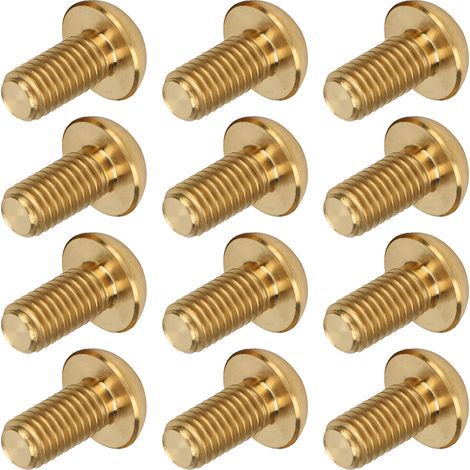 12 Stück Fahrradscheibenbremsrotorschrauben aus Titanlegierung, M5x10mm, Gold (1/5)